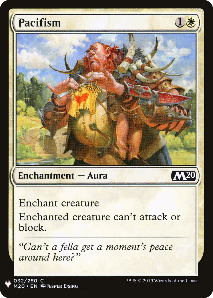 Image of Pacifism (LIST-M20-32) - The List