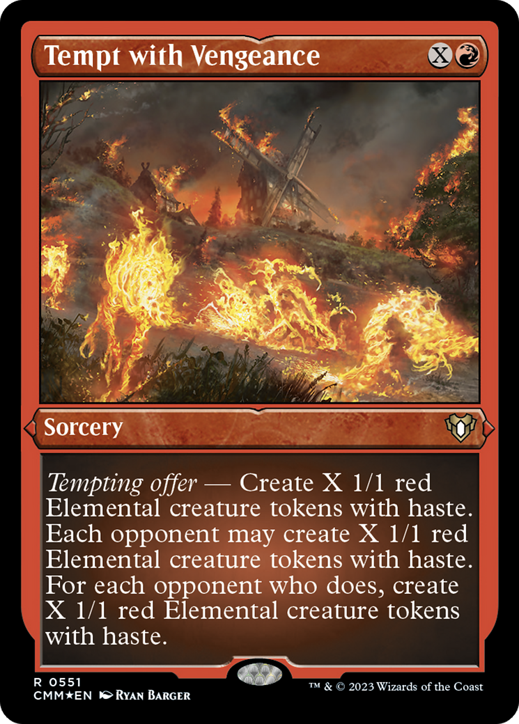 Image of Tempt with Vengeance (CMM-551) - Commander Masters Etched Foil