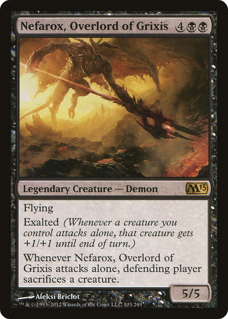 Image of Nefarox, Overlord of Grixis (M13-103) - Magic 2013