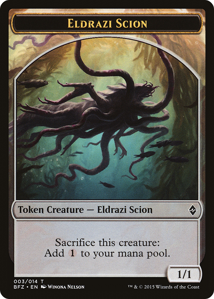 Image of Eldrazi Scion Token (003) (BFZ-003) - Battle for Zendikar Tokens
