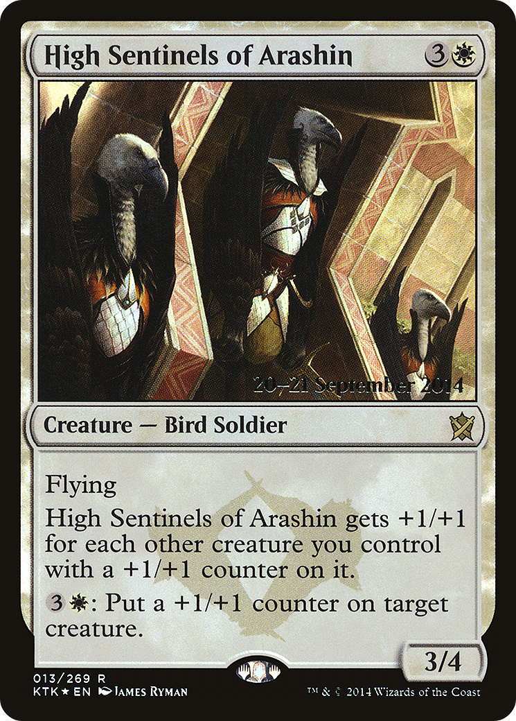 Image of High Sentinels of Arashin (PRE-013) - Khans of Tarkir Promos Foil