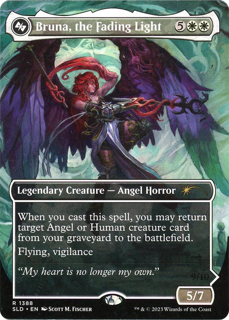 Image of Bruna, the Fading Light (Display Commander) - Thick Stock (SLD-1388) - Secret Lair Drop (Borderless)