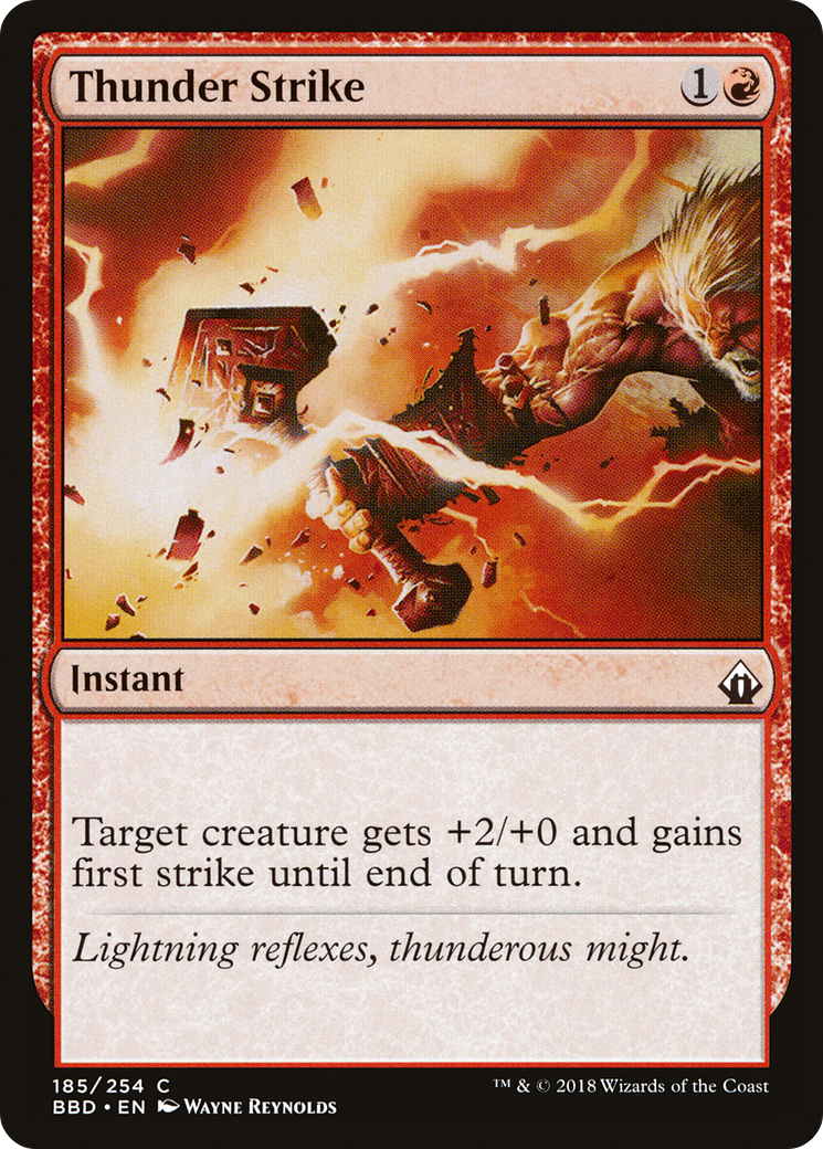 Image of Thunder Strike (BBD-185) - Battlebond Foil
