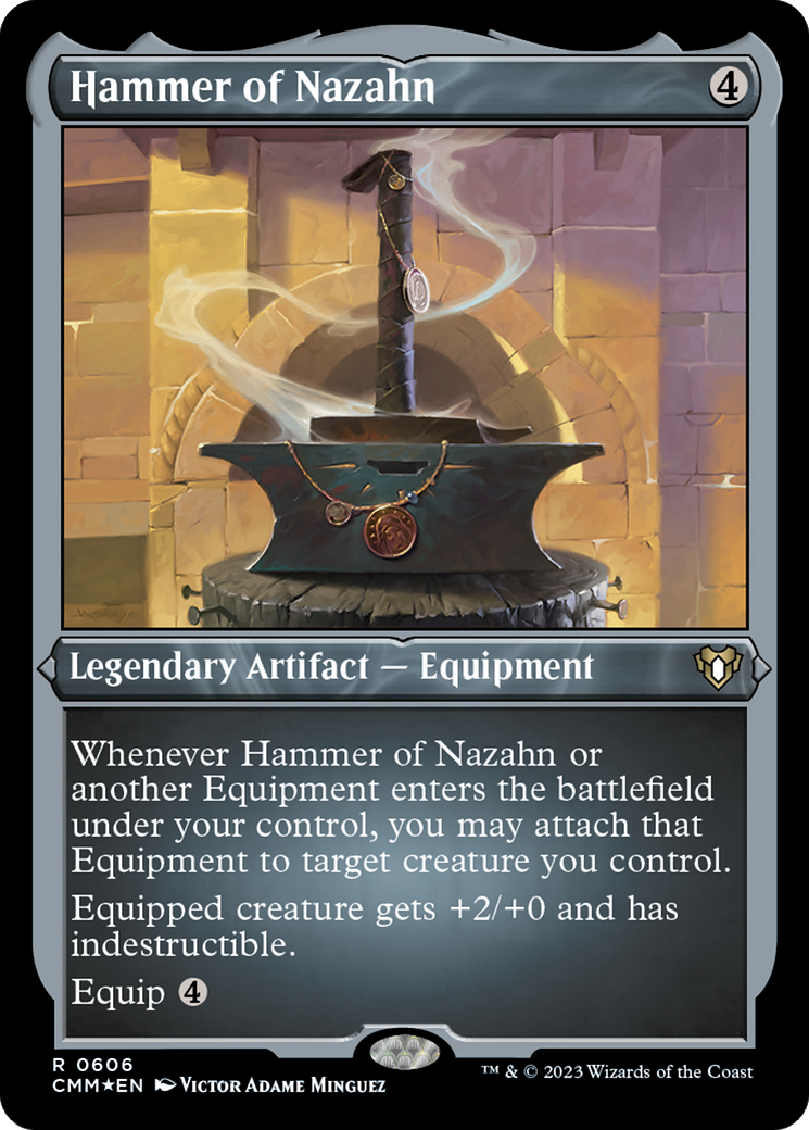 Image of Hammer of Nazahn (CMM-606) - Commander Masters Etched Foil