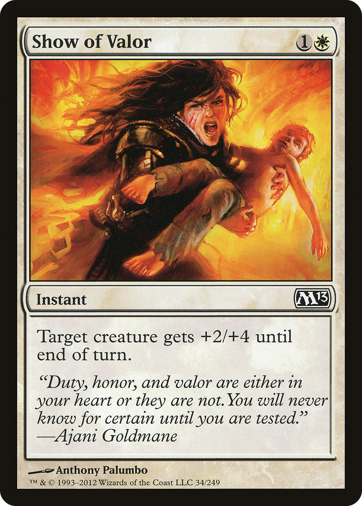 Image of Show of Valor (M13-034) - Magic 2013 Foil