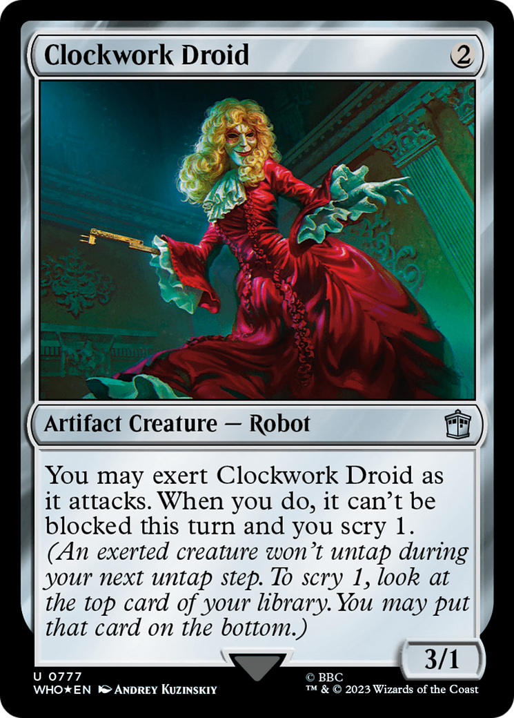 Image of Clockwork Droid (Surge Foil) (WHO-777) - Doctor Who Foil