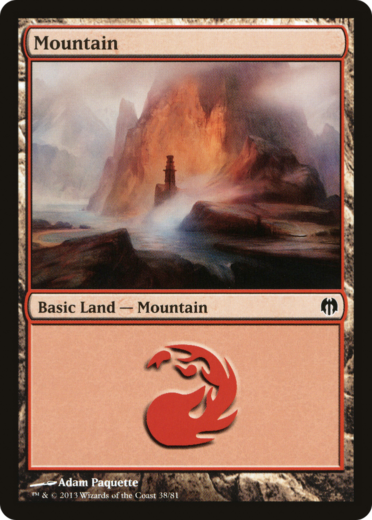 Image of Mountain (38) (DDL-038) - Duel Decks: Heroes vs. Monsters