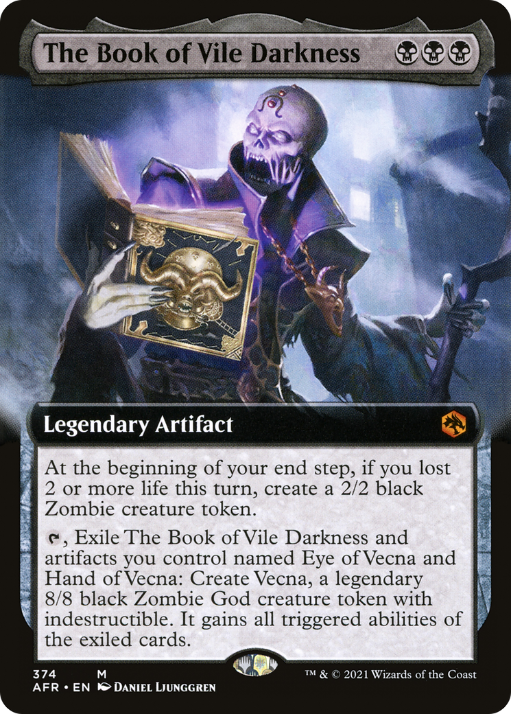 Image of The Book of Vile Darkness (Extended Art) (AFR-374) - Adventures in the Forgotten Realms: (Extended Art)