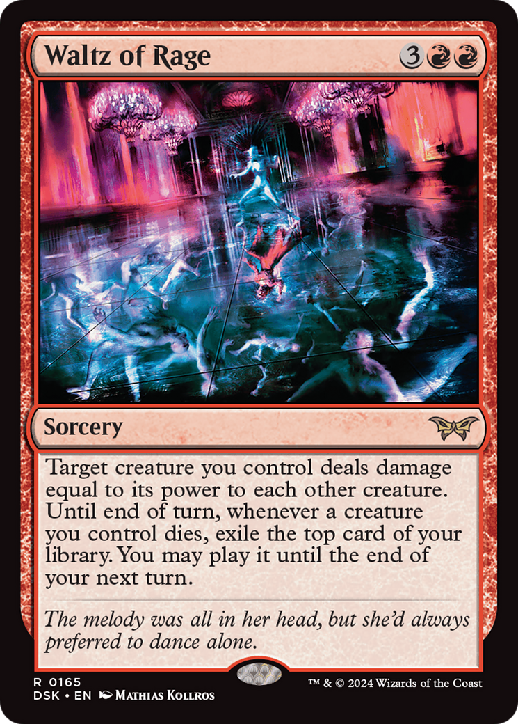 Image of Waltz of Rage (DSK-165) - Duskmourn: House of Horror Foil