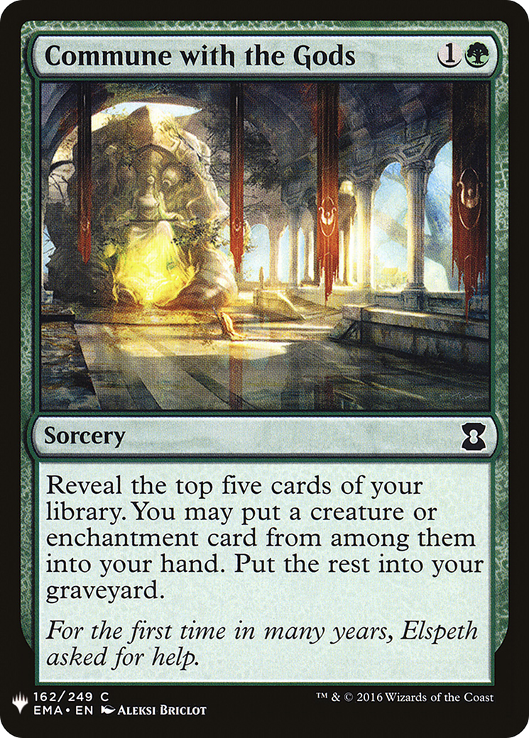 Image of Commune with the Gods (LIST-EMA-162) - The List