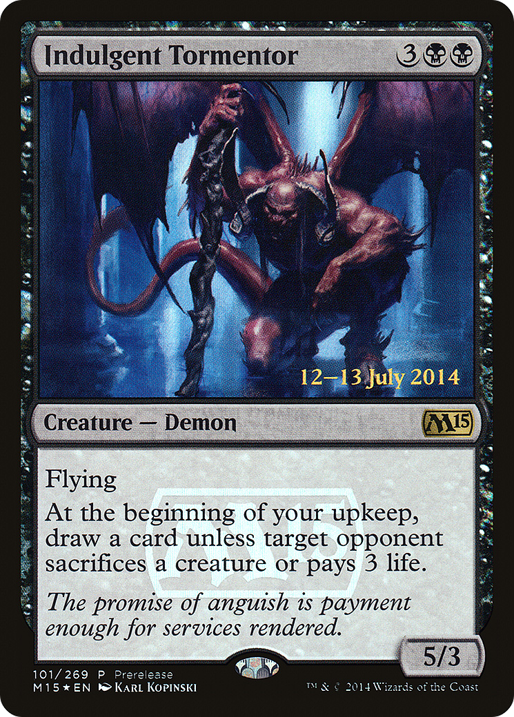 Image of Indulgent Tormentor (PRE-101) - Magic 2015 Promos Foil