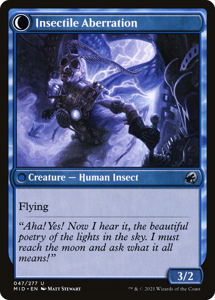 Image of Delver of Secrets (MID-047) - Innistrad: Midnight Hunt: (Double Faced Transform) Foil