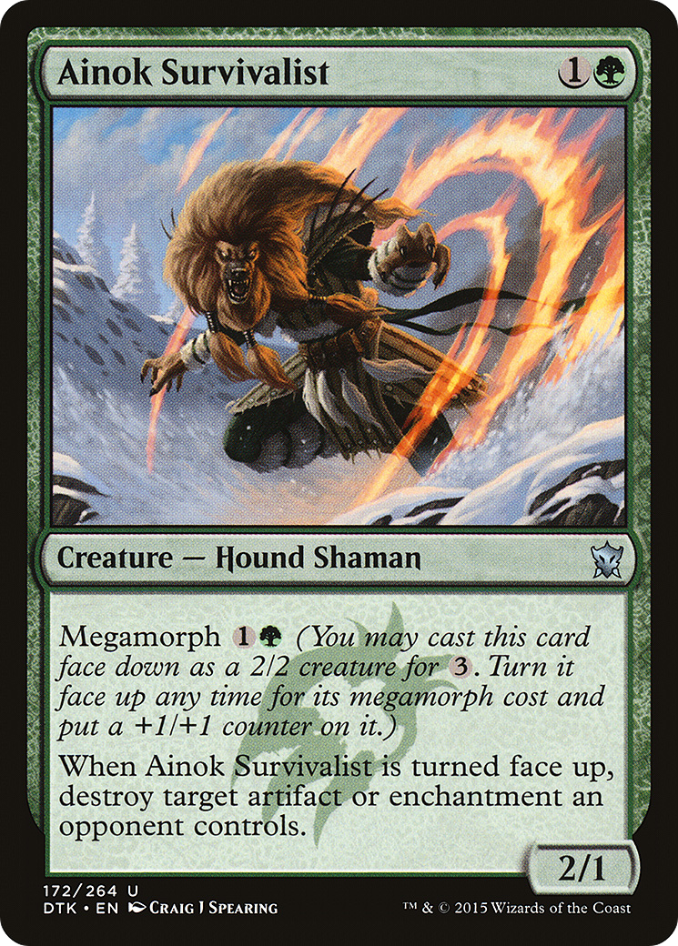 Image of Ainok Survivalist (DTK-172) - Dragons of Tarkir Foil