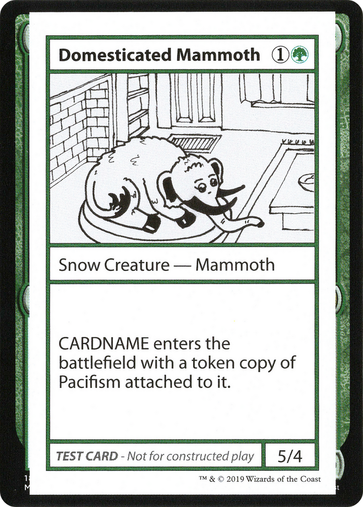 Image of Domesticated Mammoth (No PW Symbol) (CMB1-) - Mystery Booster Playtest Cards 2021