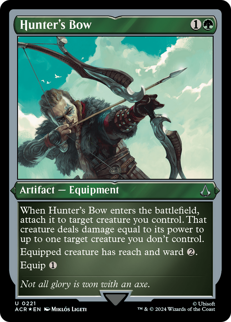Image of Hunter's Bow (ACR-221) - Assassin's Creed Etched Foil