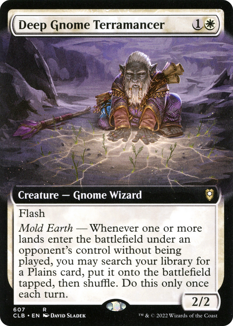 Image of Deep Gnome Terramancer (Extended Art) (CLB-607) - Commander Legends: Battle for Baldur's Gate: (Extended Art)