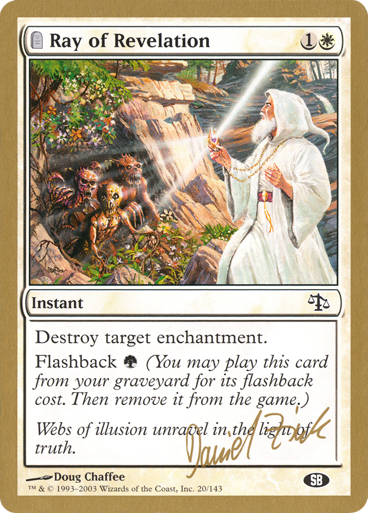 Image of Ray of Revelation - 2003 Daniel Zink (JUD) (SB) (WCD-DZ20SB) - World Championship Decks 2003: (tombstone)