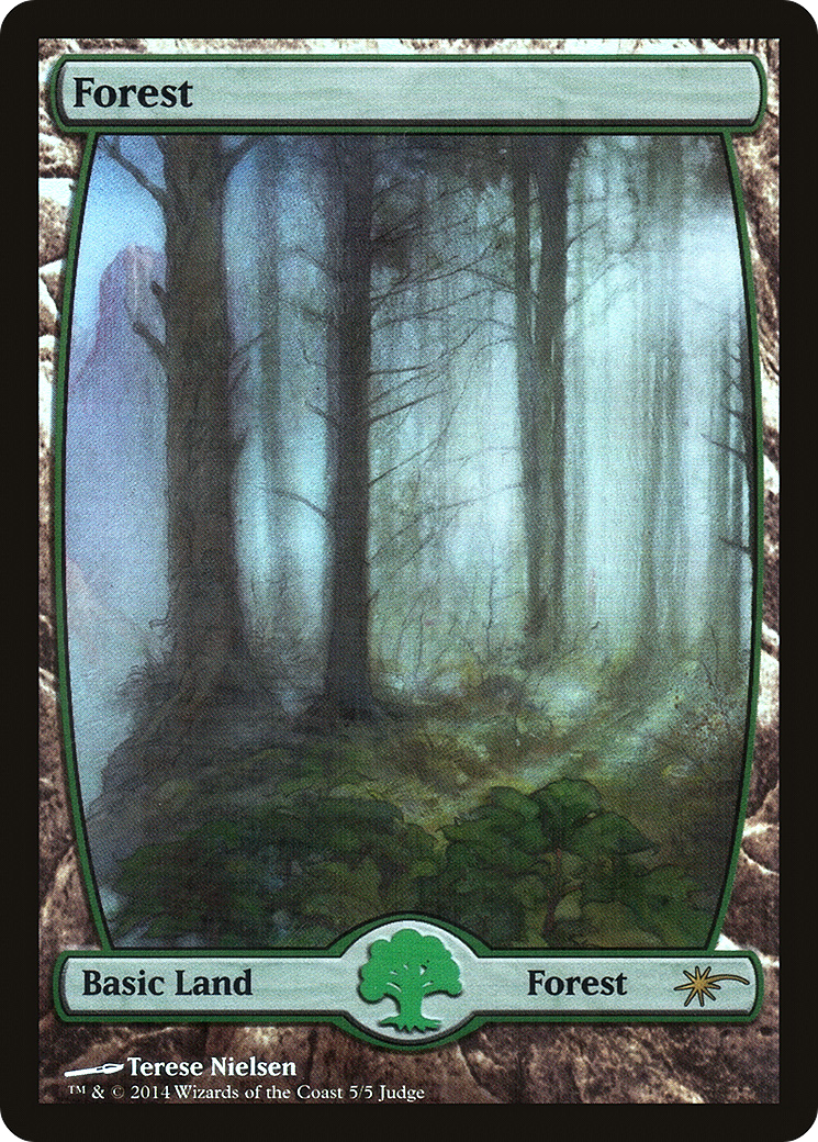 Image of Forest - Full Art (5) (JDG-005) - Judge Gift Cards 2014 Foil