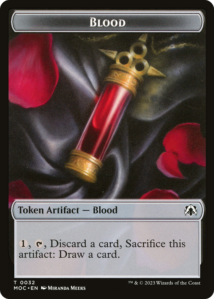 Image of Blood (TMOC-032) - March of the Machine Commander Tokens