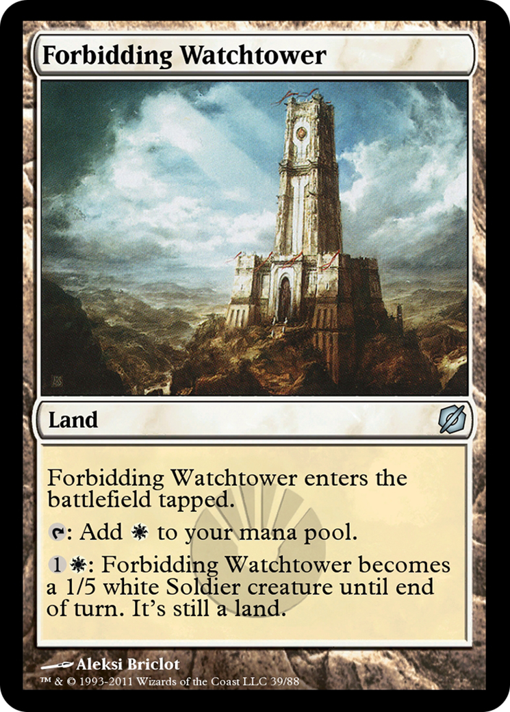 Image of Forbidding Watchtower (TD2-039) - Duel Decks: Mirrodin Pure vs. New Phyrexia
