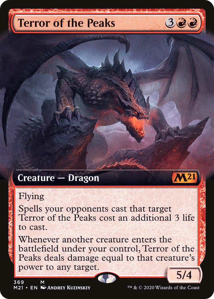 Image of Terror of the Peaks (Extended Art) (M21-369) - Core Set 2021: (Extended Art) Foil