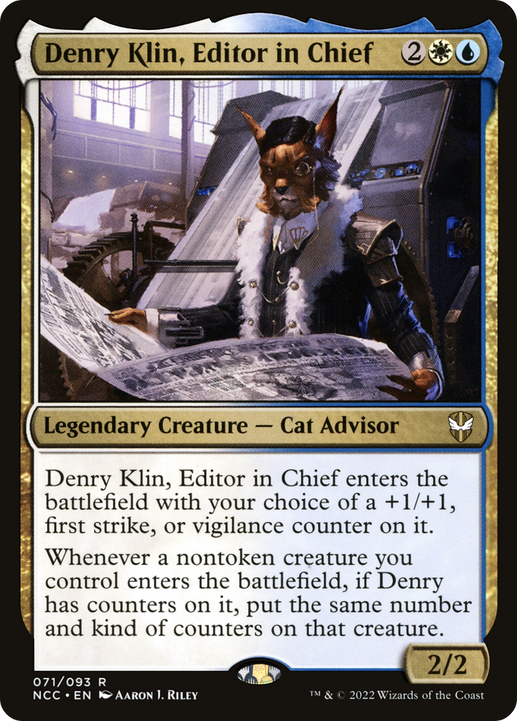 Image of Denry Klin, Editor in Chief (NCC-071) - New Capenna Commander