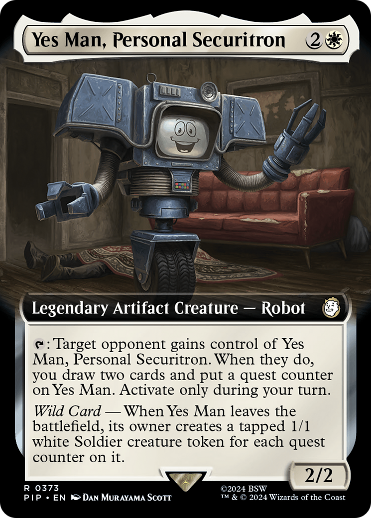 Image of Yes Man, Personal Securitron (Extended Art) (PIP-373) - Fallout: (Extended Art)