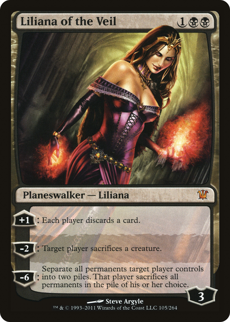 Image of Liliana of the Veil (ISD-105) - Innistrad Foil