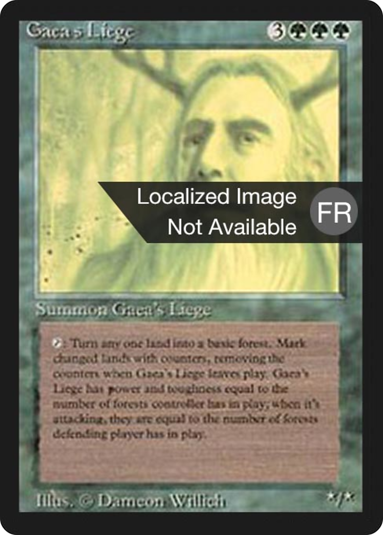 Image of Gaea's Liege (FBB-) - Foreign Black Border