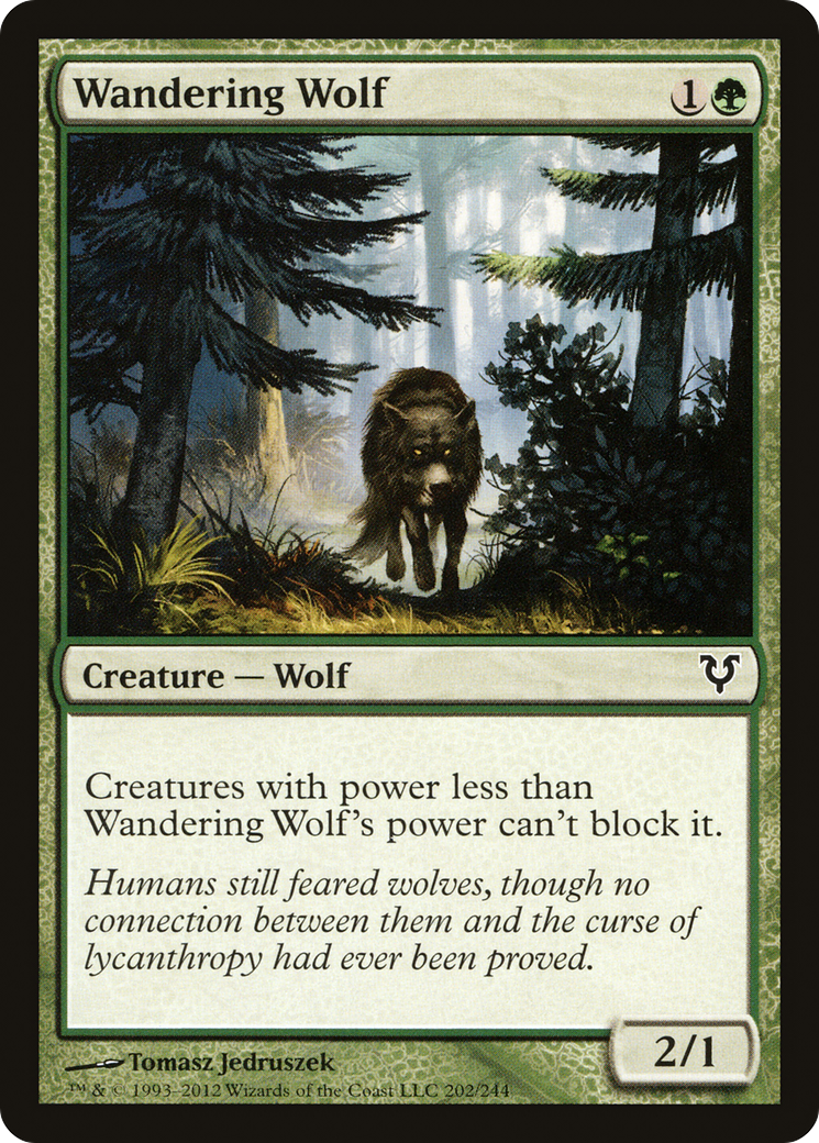 Image of Wandering Wolf (AVR-202) - Avacyn Restored Foil