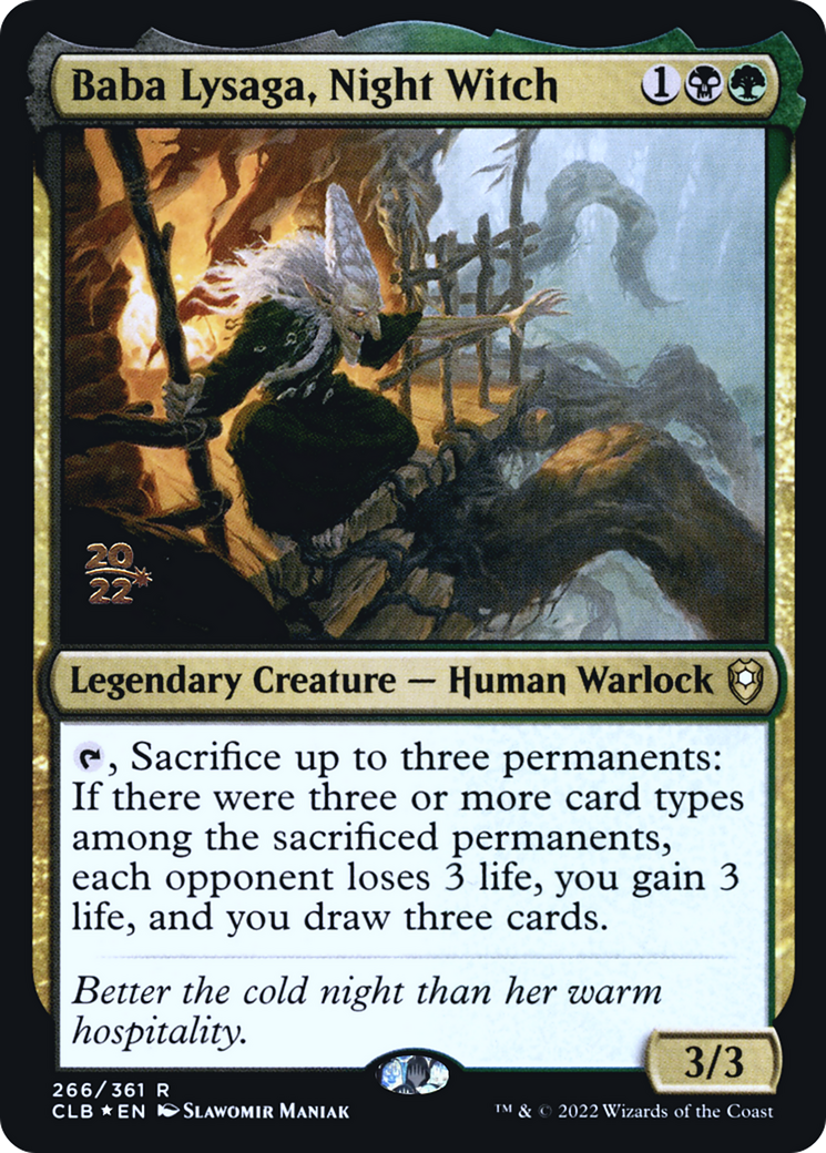 Image of Baba Lysaga, Night Witch (PRE-266) - Battle for Baldur's Gate Promos Foil