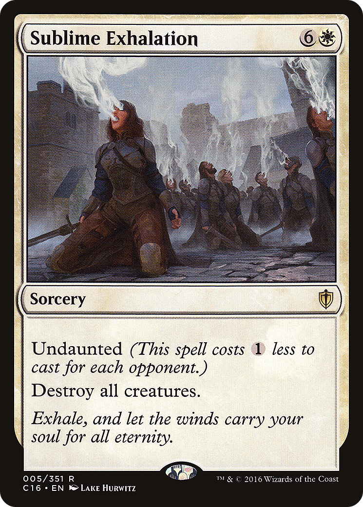 Image of Sublime Exhalation (C16-005) - Commander 2016