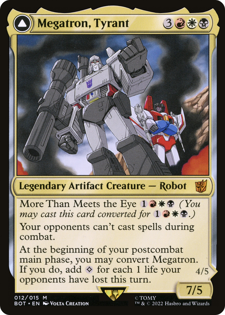Image of Megatron, Tyrant (BOT-012) - Transformers: (convertdfc)