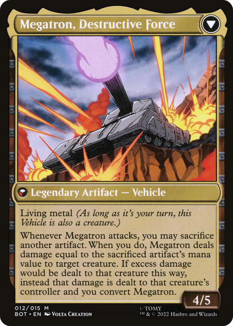 Image of Megatron, Tyrant (BOT-012) - Transformers: (convertdfc) Foil