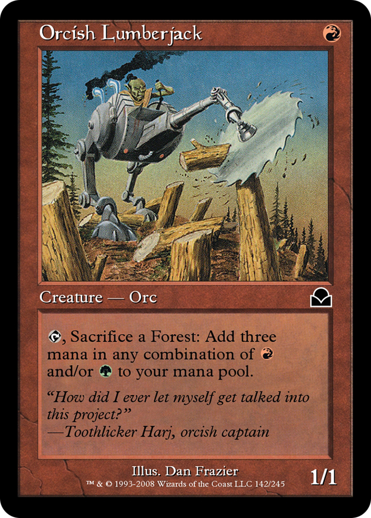 Image of Orcish Lumberjack (ME2-142) - Masters Edition II Foil