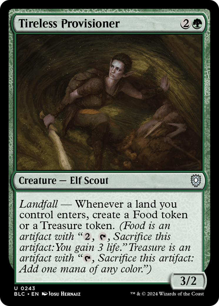 Image of Tireless Provisioner (BLC-243) - Bloomburrow Commander