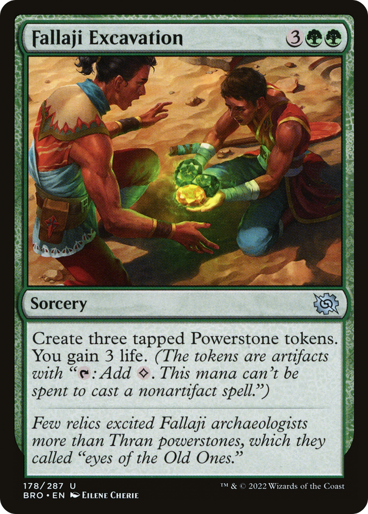 Image of Fallaji Excavation (BRO-178) - The Brothers' War Foil