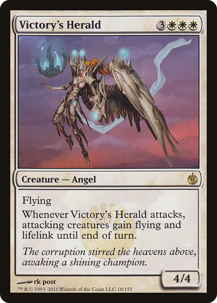 Image of Victory's Herald (MBS-018) - Mirrodin Besieged Foil