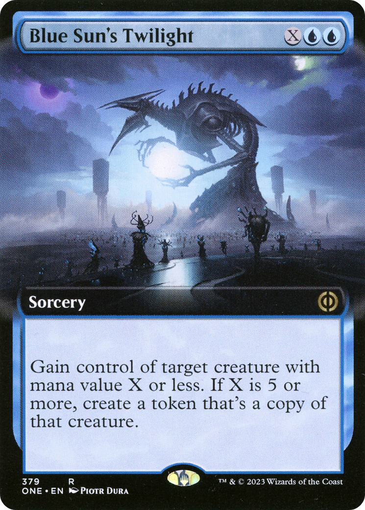 Image of Blue Sun's Twilight (Extended Art) (ONE-379) - Phyrexia: All Will Be One: (Extended Art) Foil