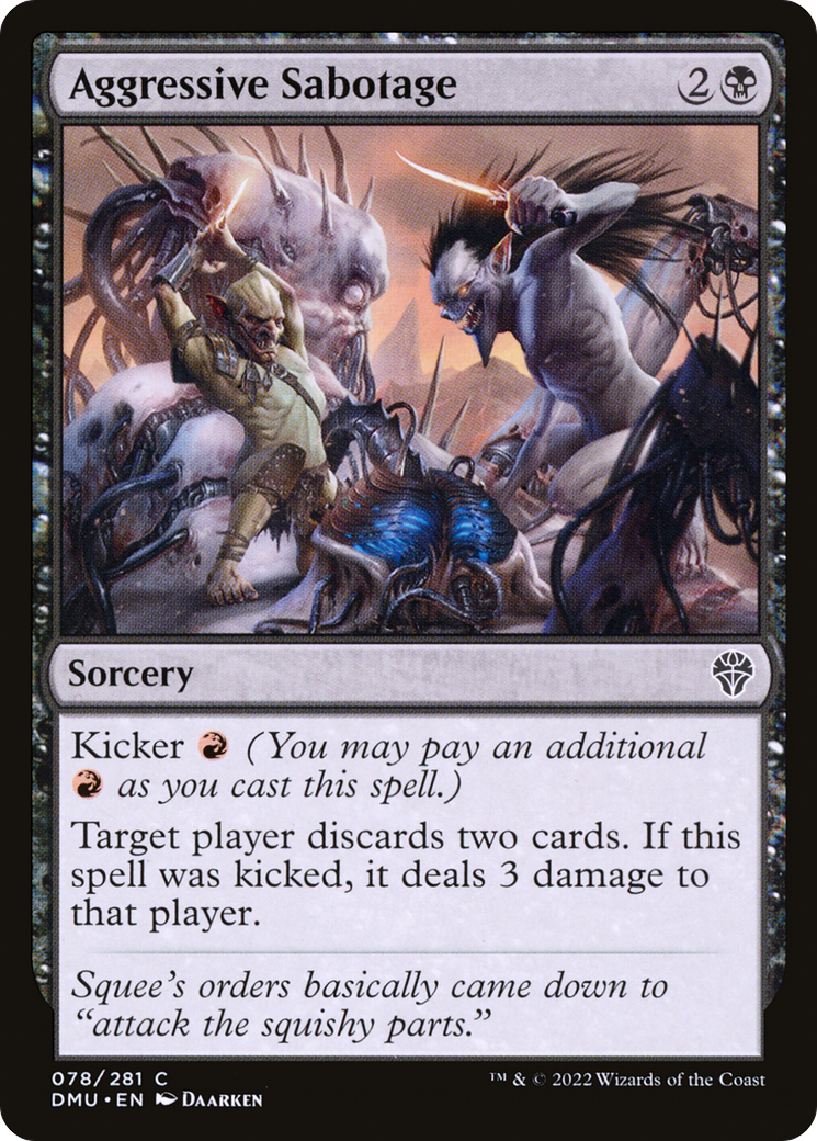 Image of Aggressive Sabotage (DMU-078) - Dominaria United