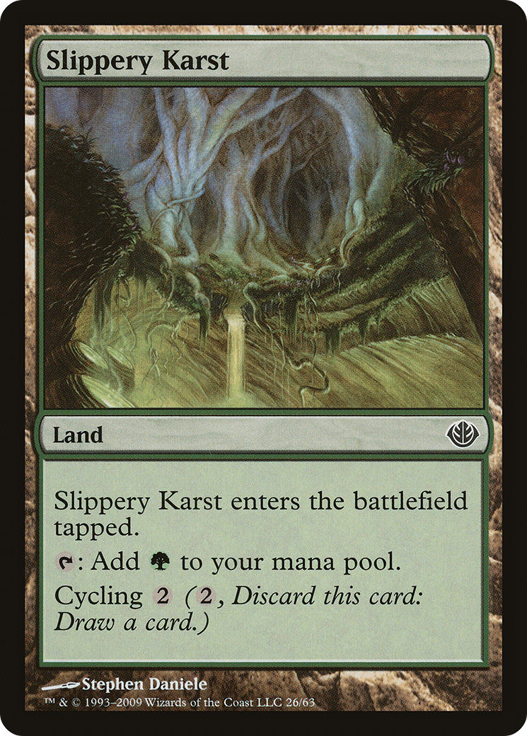 Image of Slippery Karst (DDD-026) - Duel Decks: Garruk vs. Liliana