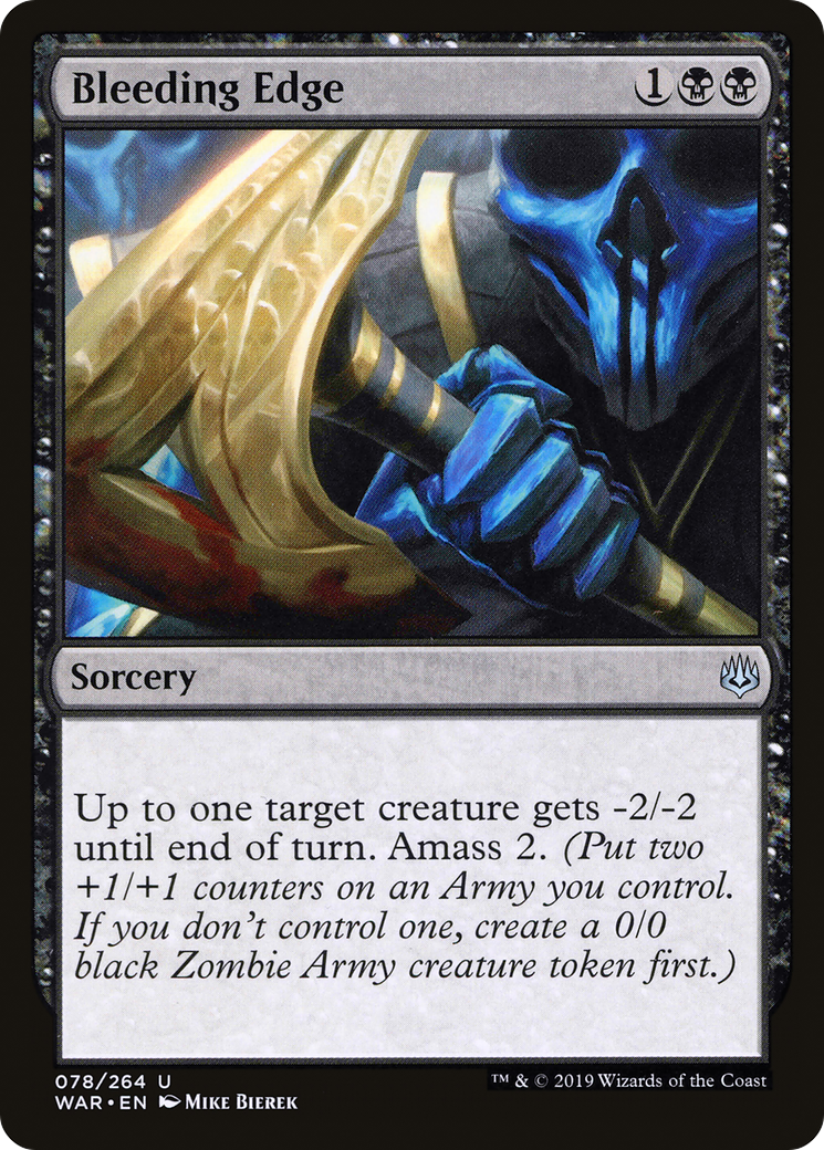 Image of Bleeding Edge (WAR-078) - War of the Spark Foil