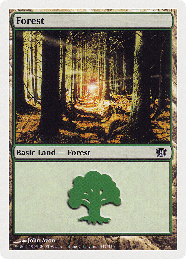 Image of Forest (347) (8ED-347) - 8th Edition Foil