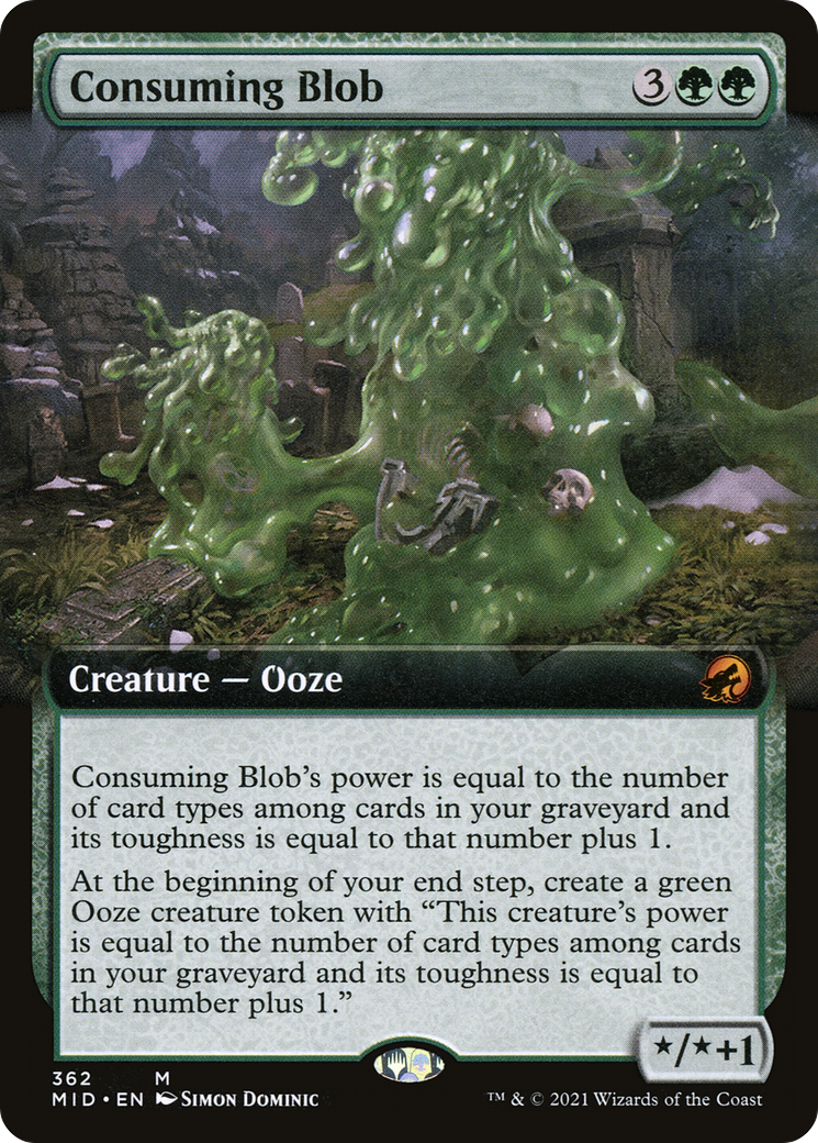Image of Consuming Blob (Extended Art) (MID-362) - Innistrad: Midnight Hunt: (Extended Art) Foil