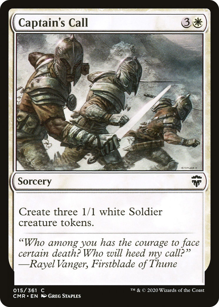 Image of Captain's Call (CMR-015) - Commander Legends Foil