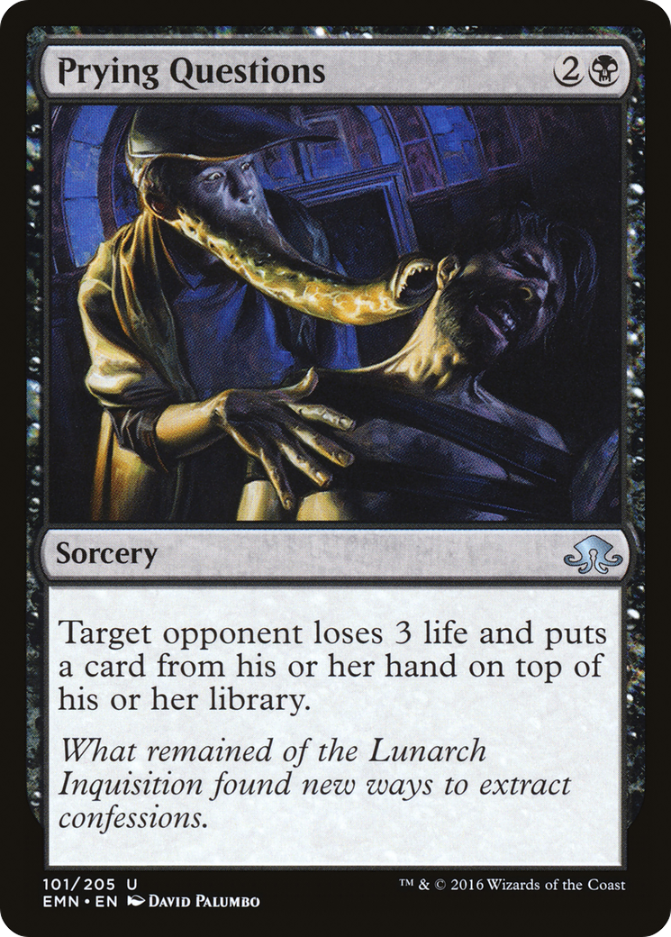 Image of Prying Questions (EMN-101) - Eldritch Moon Foil