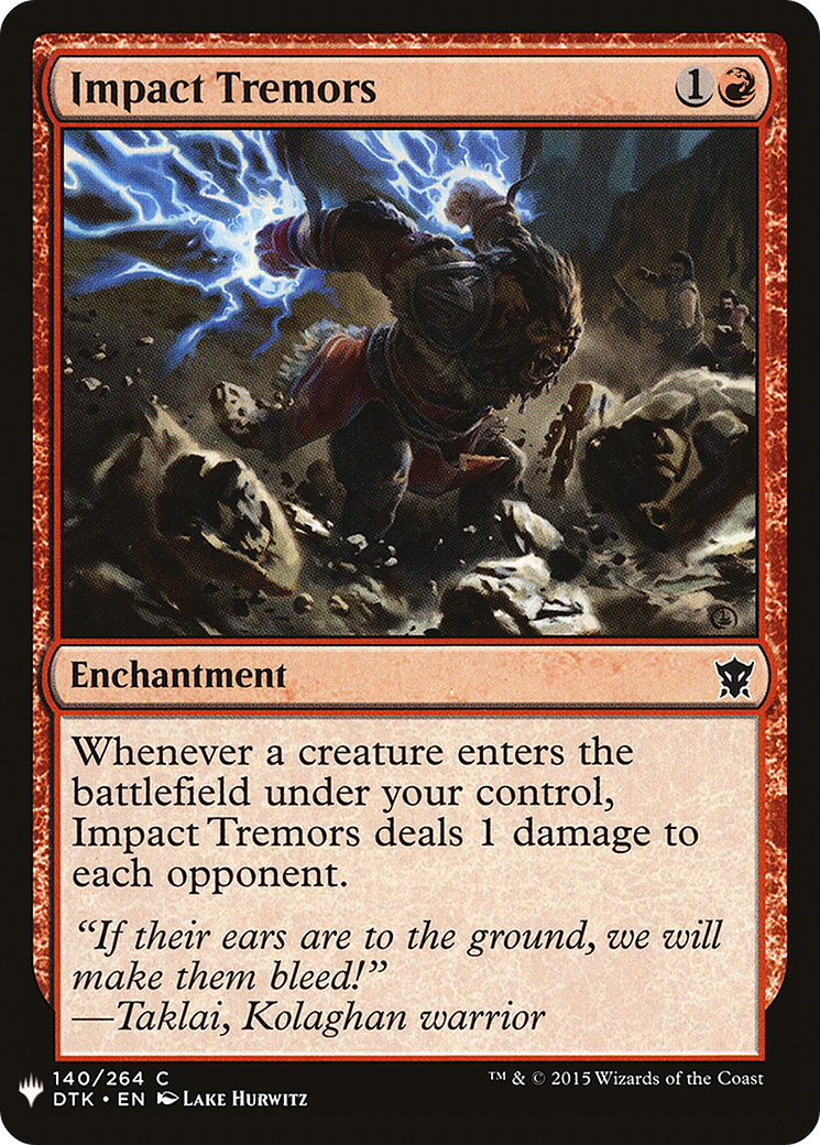 Image of Impact Tremors (LIST-DTK-140) - The List
