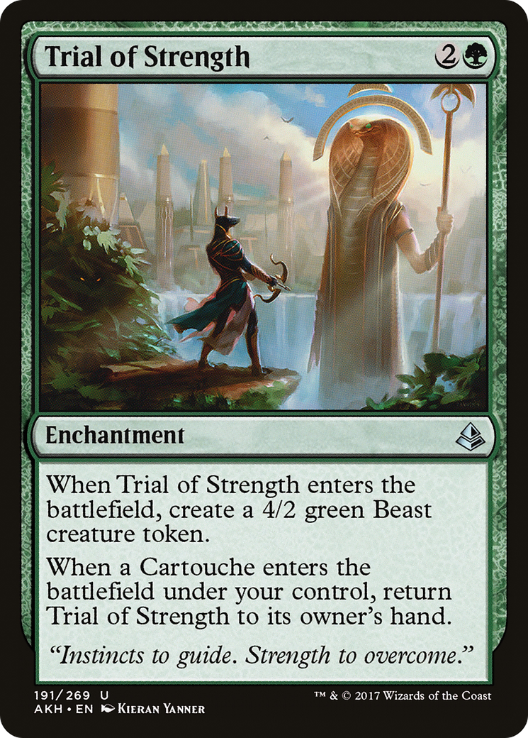 Image of Trial of Strength (AKH-191) - Amonkhet Foil