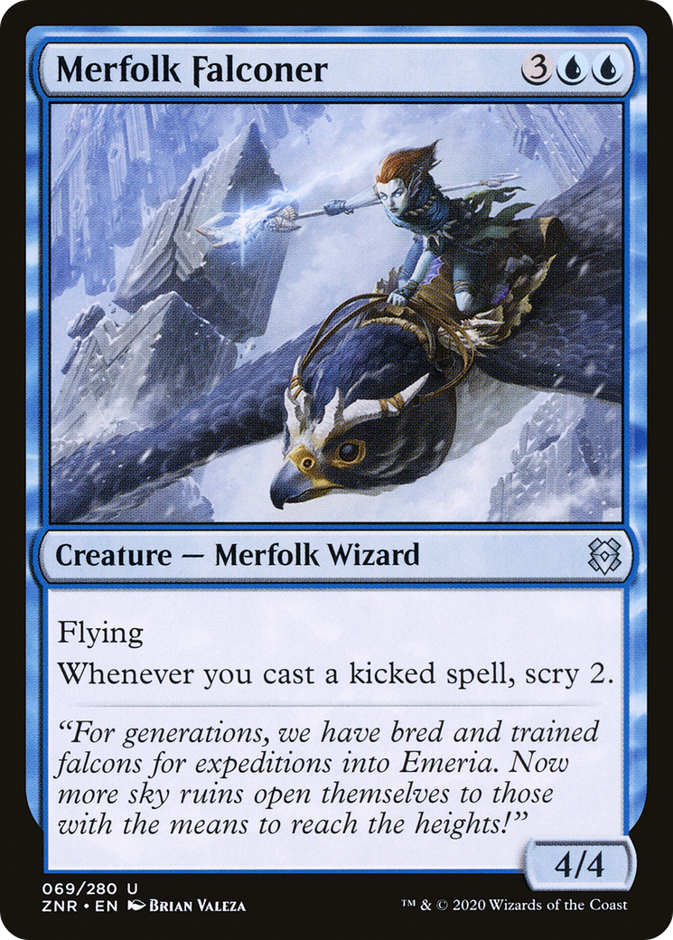 Image of Merfolk Falconer (ZNR-069) - Zendikar Rising Foil