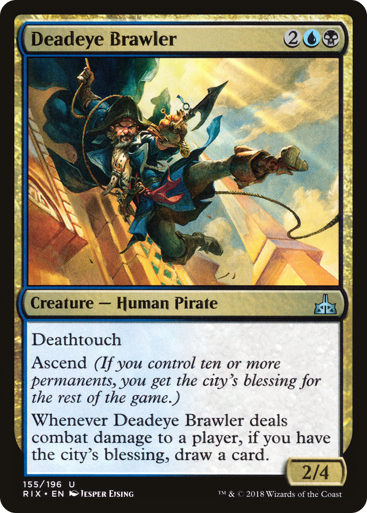 Image of Deadeye Brawler (RIX-155) - Rivals of Ixalan Foil